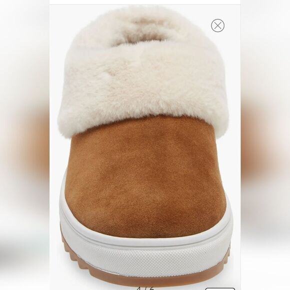 New Blondo Suri Waterproof Slip-On Sneaker brown fur slide suede waterproof 6 - Picture 4 of 7
